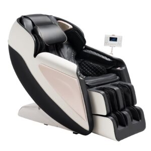 Full Body Massage Chair, 3D Zero Gravity Recliner With SL Track, 18 Auto Modes, Heat, Foot Rollers, Armrest Control, LCD Display, 36 Airbags, Retractable Footrest